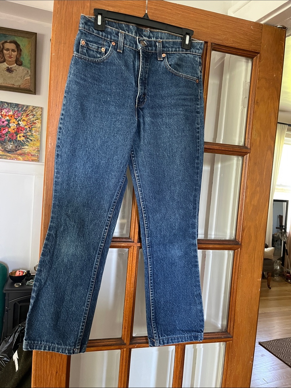 Levi's vintage Women's Dark Blue strait Jeans 505 classic - Picture 1 of 6